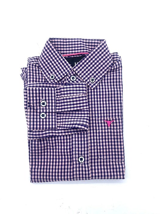 CAMISA INFANTIL LAÇO FORTE LILAS ML