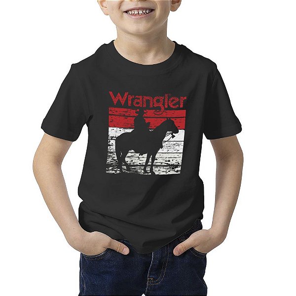 CAMISETA WRANGLER INFANTIL WMJ5610 PRETA