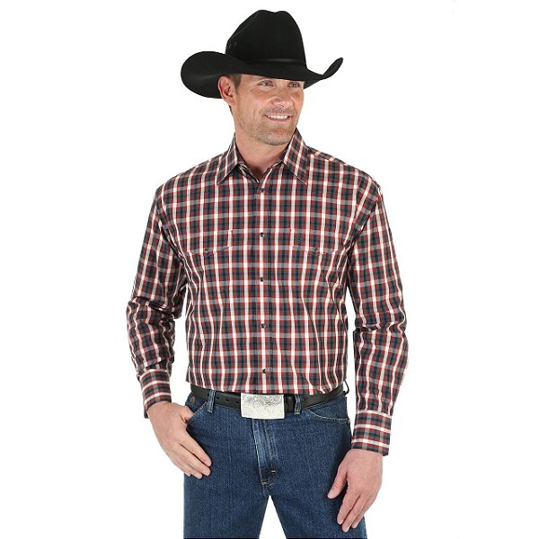 camisa xadrez marrom masculina