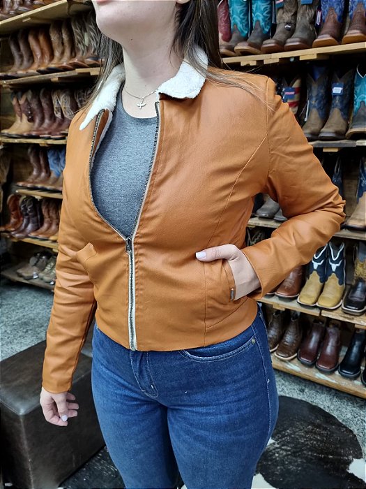 JAQUETA NWE MIRROR STRETCH RIGHSSON CARAMELO 5685