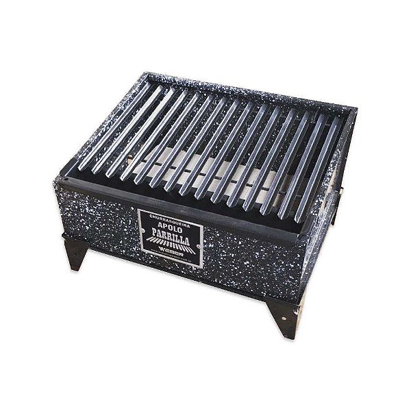 churrasqueira apolo parrilla mini - weber - 41 x 32 x 19 cm