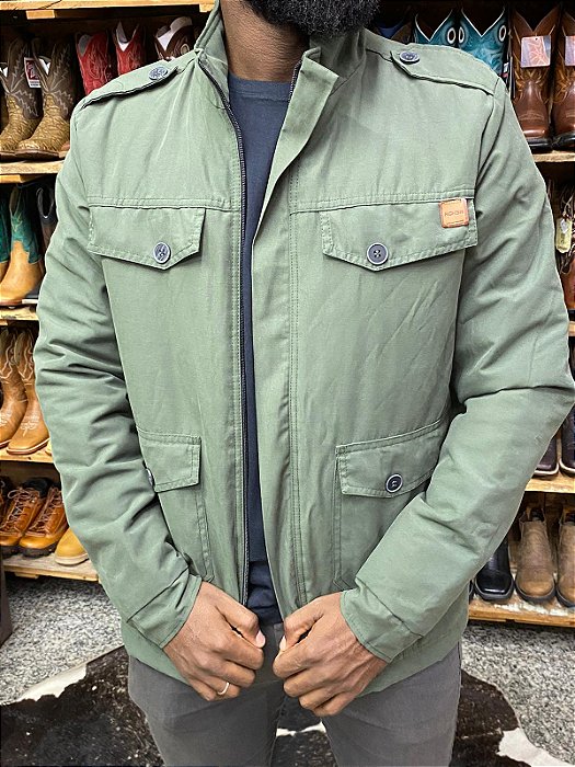 JAQUETA RIGHSSON PUFFER SARJA COTTON VERDE