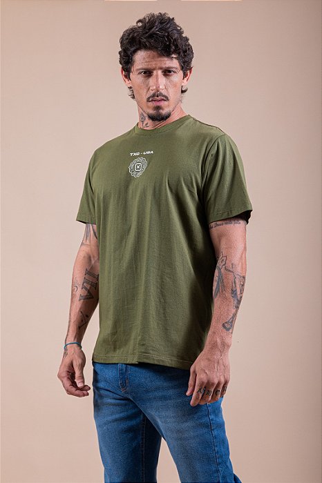 CAMISETA TXC REGULAR FIT VERDE MILITAR 192029
