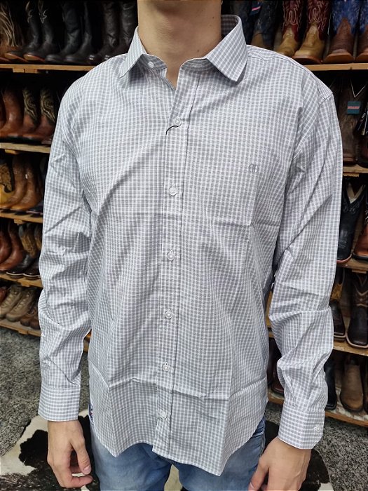 CAMISA DI HOFFMAN M/L 23418 CINZA