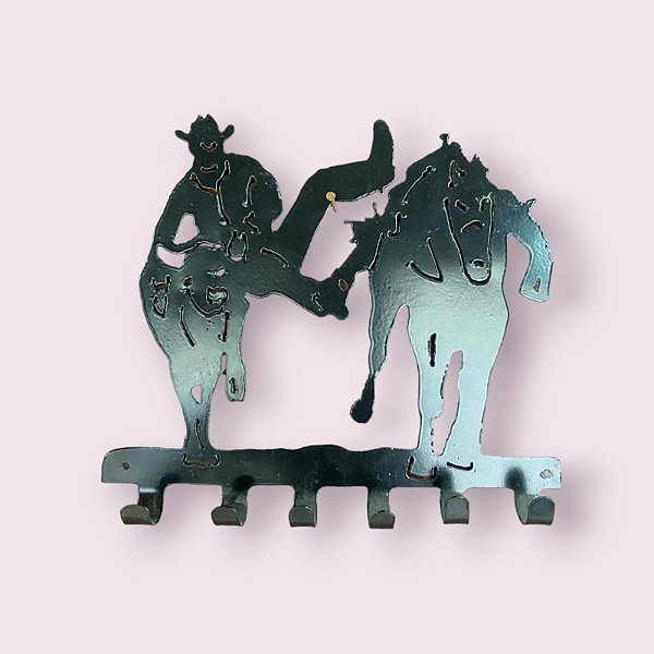 PORTA CHAVES PRETO COWBOY BULLDOG