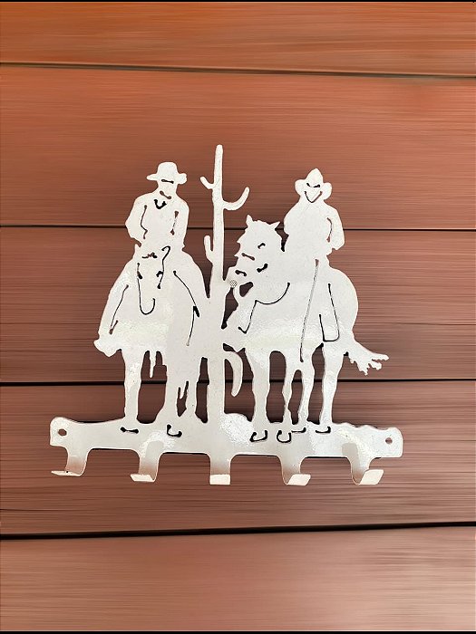 PORTA CHAVES BRANCO COWBOYS