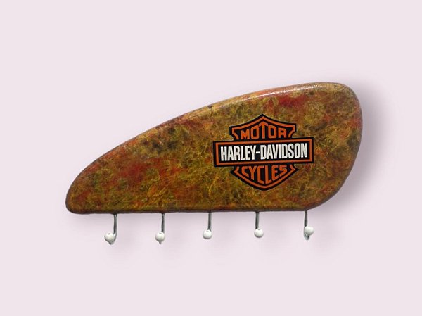 PORTA CHAVES HARLEY DAVIDSON 5 PINOS FOGO