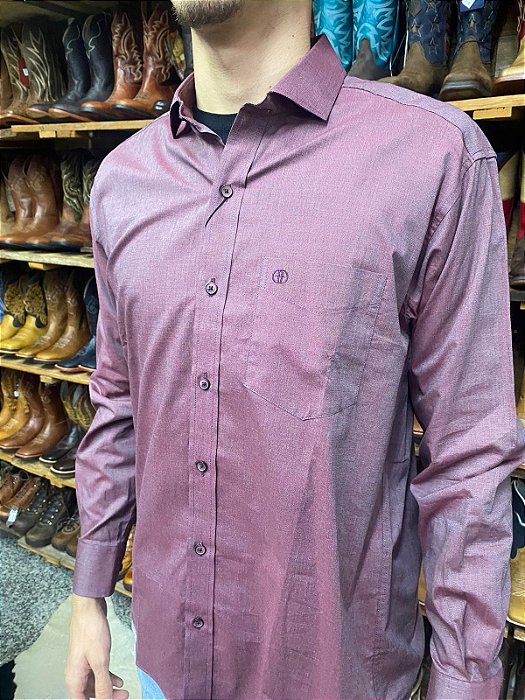 CAMISA DI HOFFMAN M/L 12814 VINHO