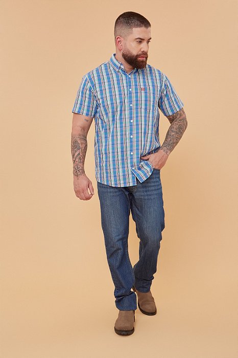 CAMISA TXC CUSTOM MC XADREZ BORDADA 29130C