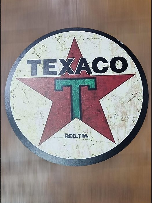 PLACA DECORATIVA TEXACO