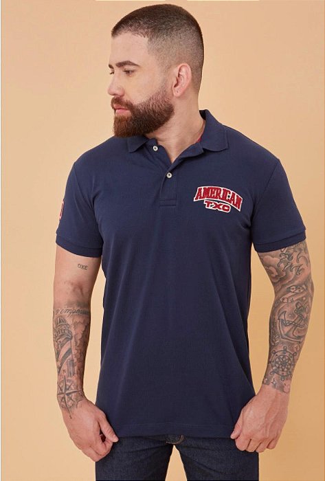POLO TXC CUSTOM AZUL MARINHO 6761