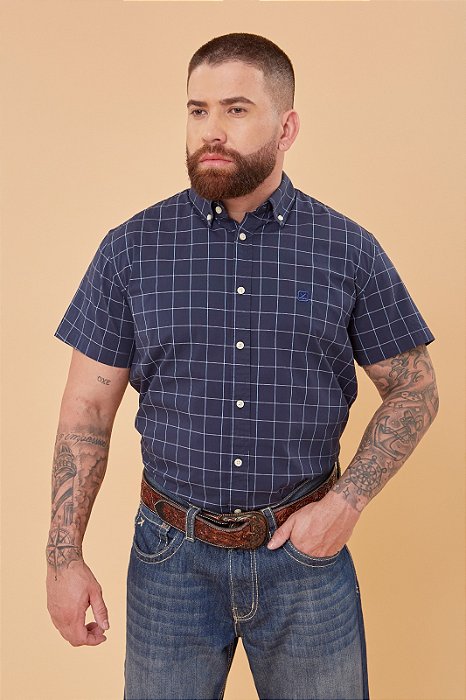 CAMISA TXC CUSTOM MC BORDADA XADREZ 29153C