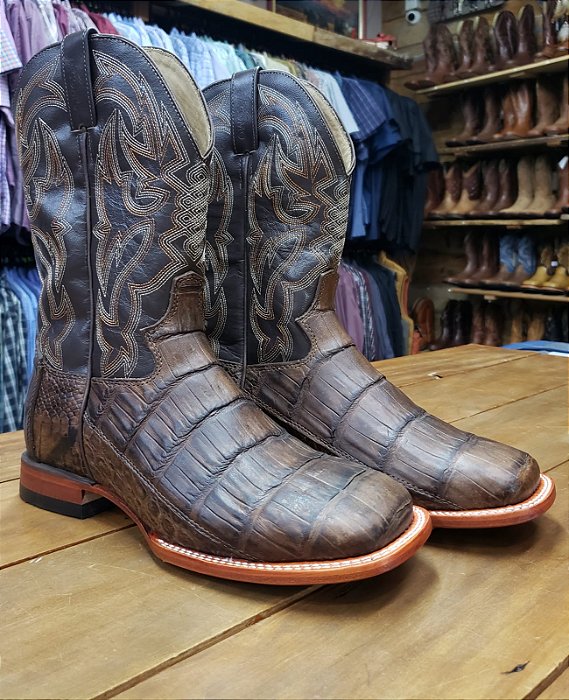 BOTA JÁCOMO JACARE TABACO NAPA CAFÉ 3192 XMDQ