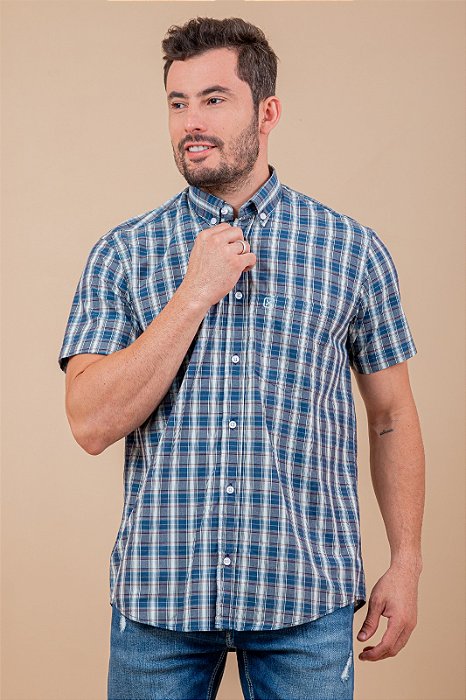 CAMISA TXC CUSTOM MC BORDADA XADREZ 29112C