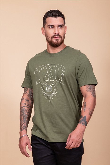 CAMISETA TXC CUSTOM 192237 VERDE MILITAR