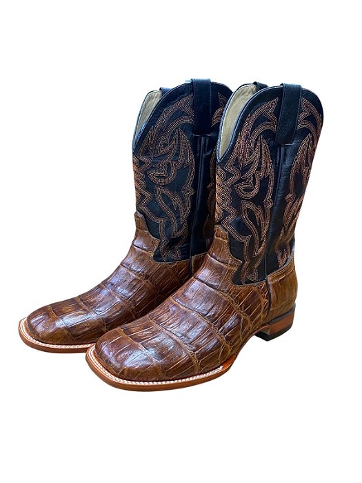 BOTA JÁCOMO JACARE CONHAQUE NAPA PRETO 3192 XMDQ