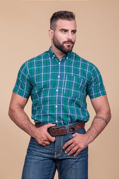 CAMISA TXC REGULAR CUSTOM XADREZ 29193C