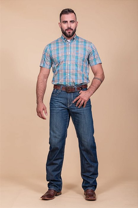 CAMISA TXC REGULAR CUSTOM XADREZ 29192C