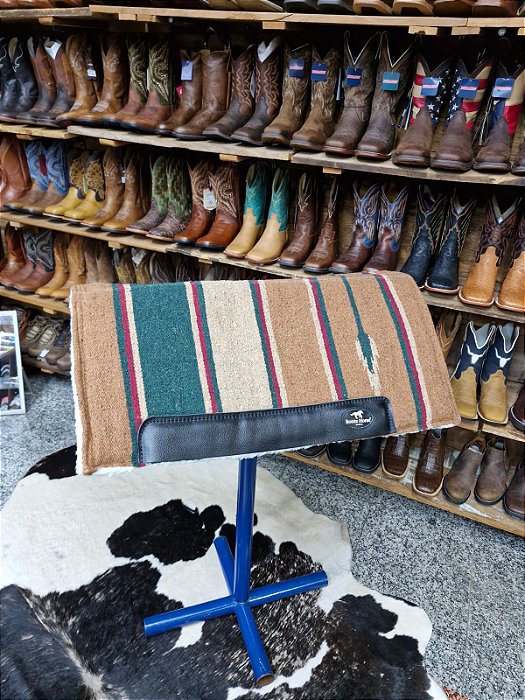 MANTA PARA SELA BOOTS HORSE NAVAJO COMBAT MARROM 30X32