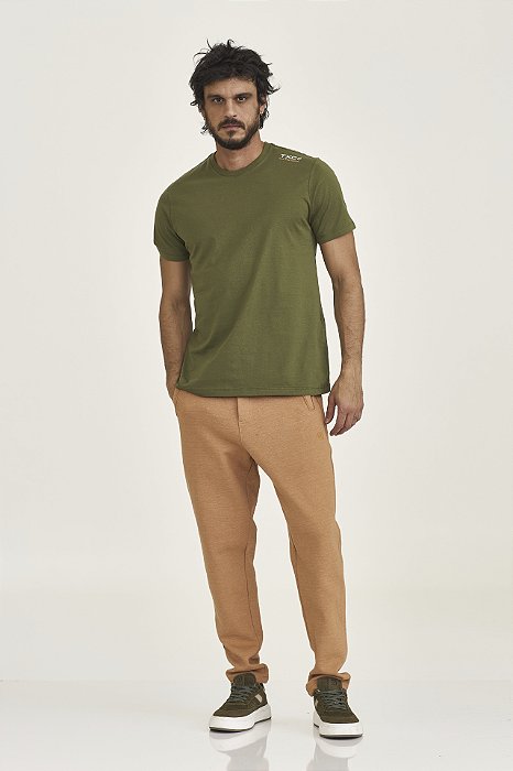 CAMISETA TXC MEIA MALHA REGULAR VERDE MILITAR ESTAMPADA 192352