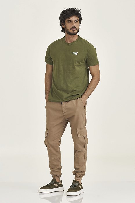 CAMISETA TXC MEIA MALHA REGULAR VERDE MILITAR 192349