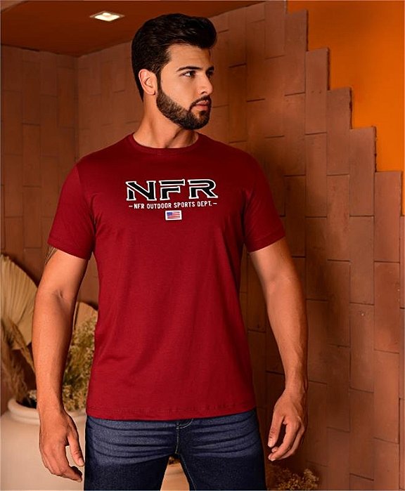 CAMISETA NFR VINHO CMS627