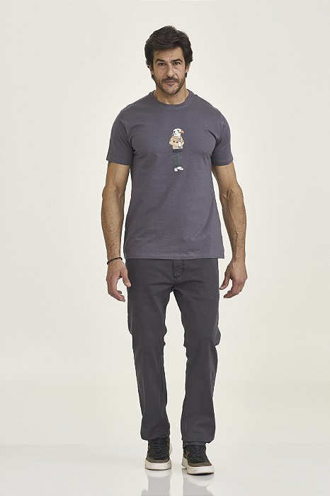 CAMISETA TXC CUSTOM SLIM APLICADA GRAFITE 192369