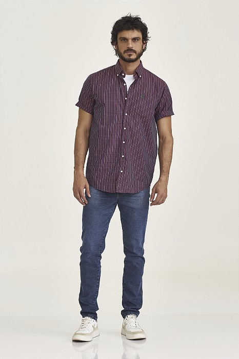 CAMISA TXC XADREZ TRICOLINE BORDADA 29238C