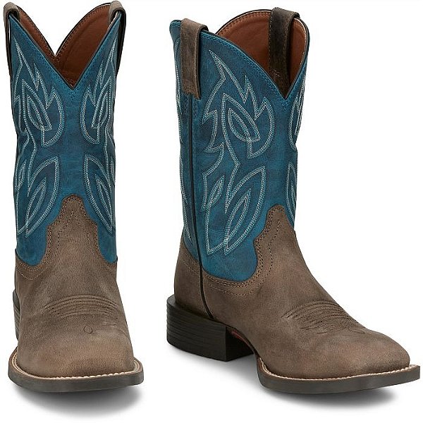 BOTA JUSTIN IMPORTADA SE7513 SHADOW GREY WATER BUFFALO
