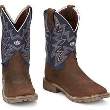 BOTA JUSTIN IMPORTADA DUSTIN CEDAR BROWN WATER BUFFALO GR9063