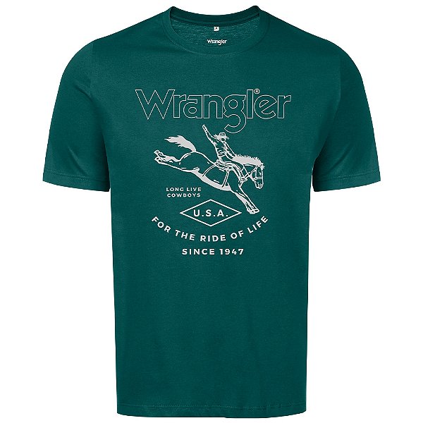 CAMISETA WRANGLER TSHIRT WM5750 TURQUEZA