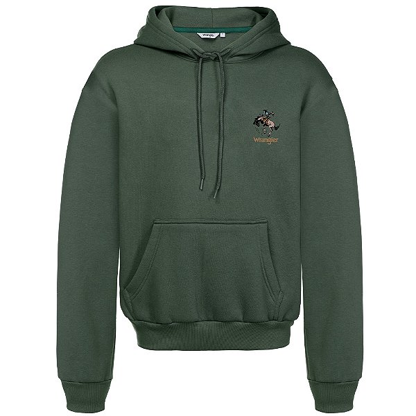 MOLETOM MASCULINO WRANGLER C/CAPUZ WM9560 MUSGO