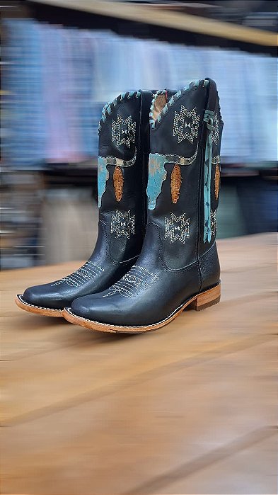 BOTA GOYAZES M/S MUSTANG PRETO CC 203260