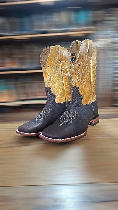 BOTA JACOMO CABEÇA CAFÉ/FOSSIL MOSTARDA 3001 SGDQL