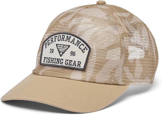 BONE COLUMBIA PFG TIE DOWN MESH SNAP BACK BEACH BROADLEAF