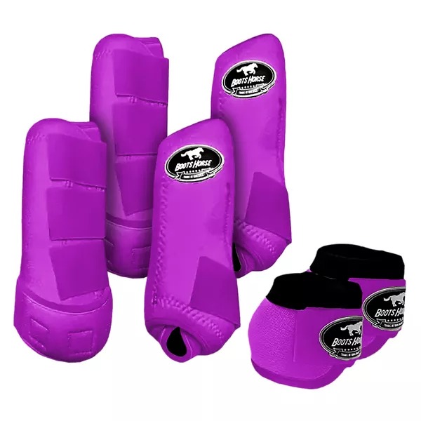 KIT COMPLETO CLOCHE E BOLETEIRA MÉDIA/LONGA VIOLETA