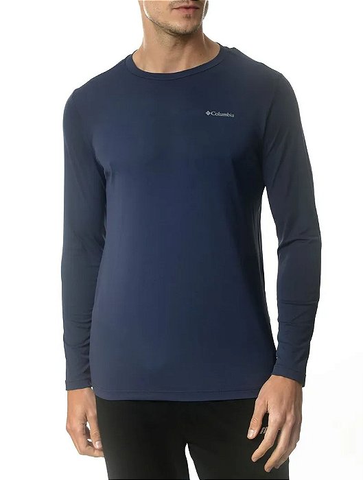 CAMISETA COLUMBIA NEBLINA M/L AZUL MARINHO