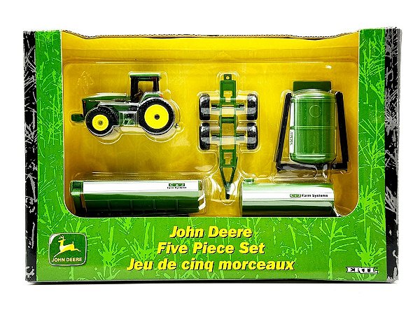 TRATOR JOHN DEERE 1/64 MINIATURA FIVE PIECE SET