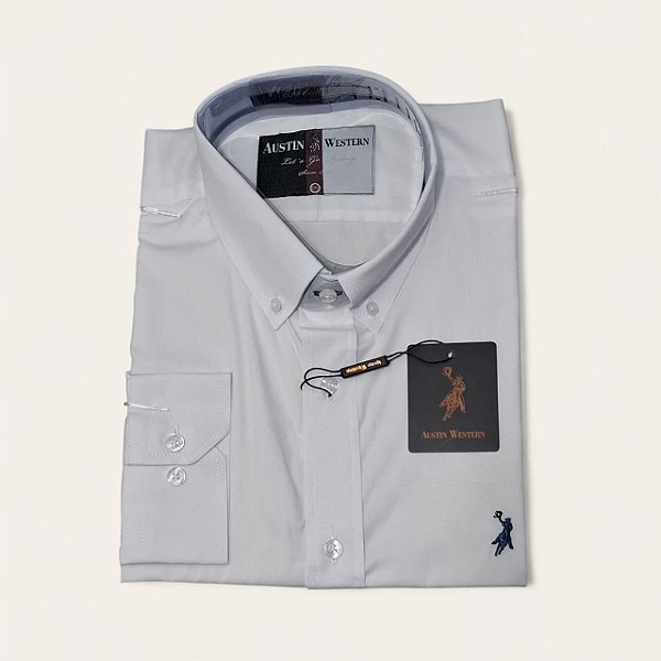 CAMISA AUSTIN M/L LISA BRANCA SLIM COMFORT
