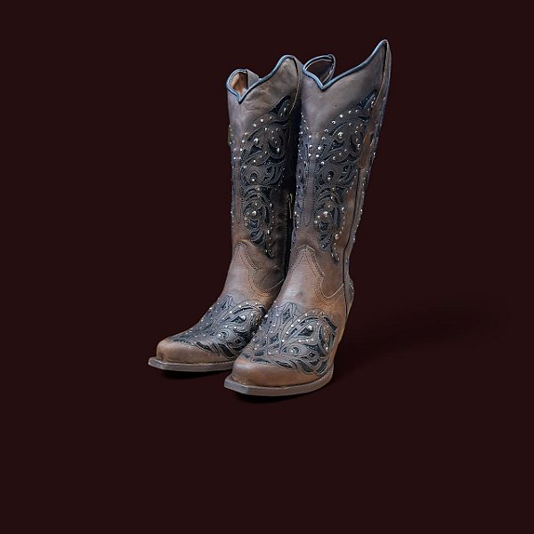 BOTA VIMAR BICO FINO FOSSIL CASTANHO 10261