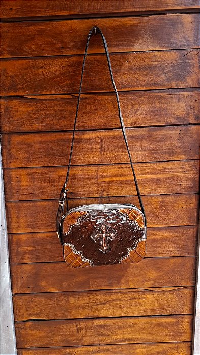 BOLSA CINCOW DIVE COURO PELO WHISKY 9374