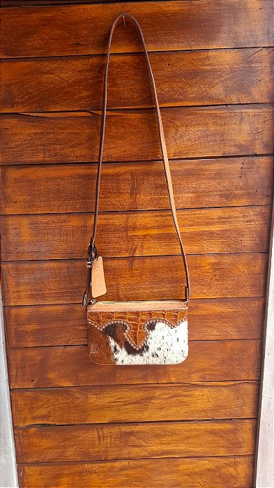 BOLSA CINCOW DIVE COURO PELO WHISKY 9365