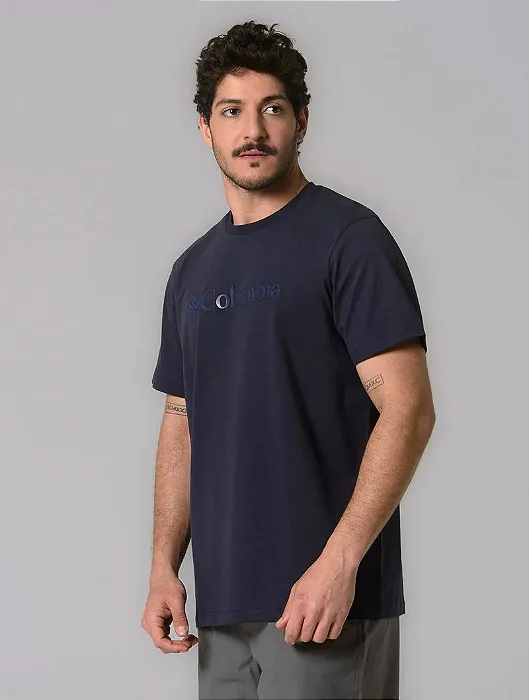 CAMISETA COLUMBIA BASIC LOGO AZUL MARINHO 321015