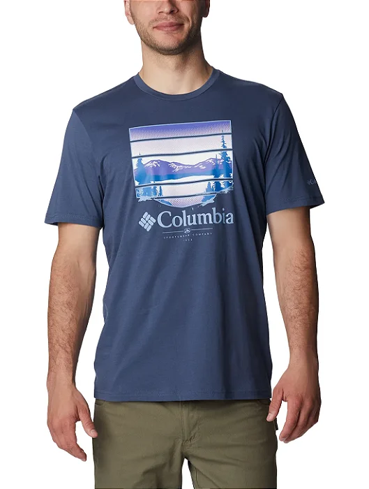 CAMISETA COLUMBIA COLORFUL VISTA AZUL MARINHO 321080