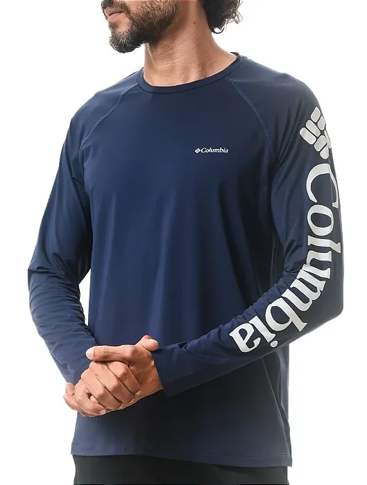 CAMISETA COLUMBIA AURORA M/l 320428 AZUL MARINHO