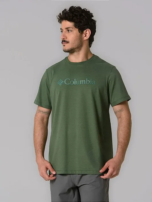 CAMISETA COLUMBIA BASIC LOGO BRANDED SHADOW VERDE 321015
