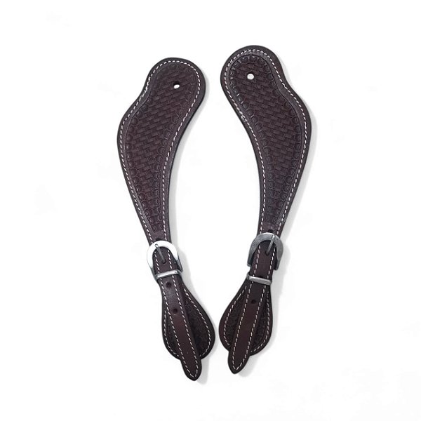 CORREIA DE ESPORA SIMPLES INFANTIL TOP EQUINE CAFÉ