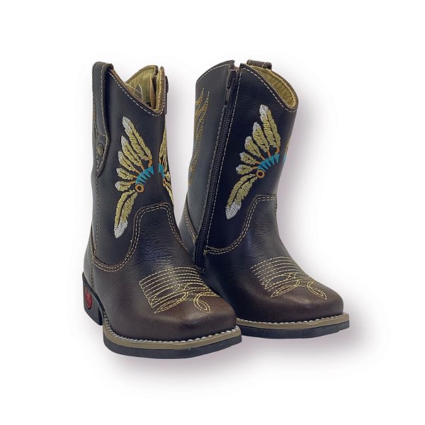 BOTA INFANTIL TORO BOOTS 437 CAFÉ CRAZY HORSE