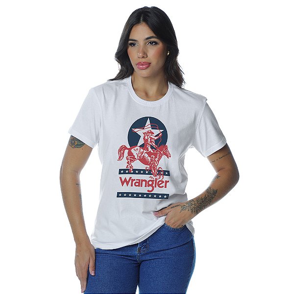 CAMISETA WRANGLER FEM BABY LOOK WF5763CL