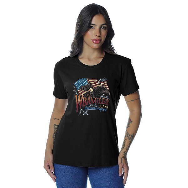 CAMISETA WRANGLER FEM BABY LOOK WF5768PR